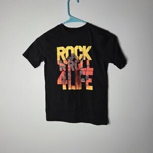 Faded Glory Black Rock Graphic Tee